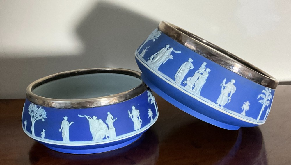 2 Wedgwood jasperware Salad /Fruit bowls.