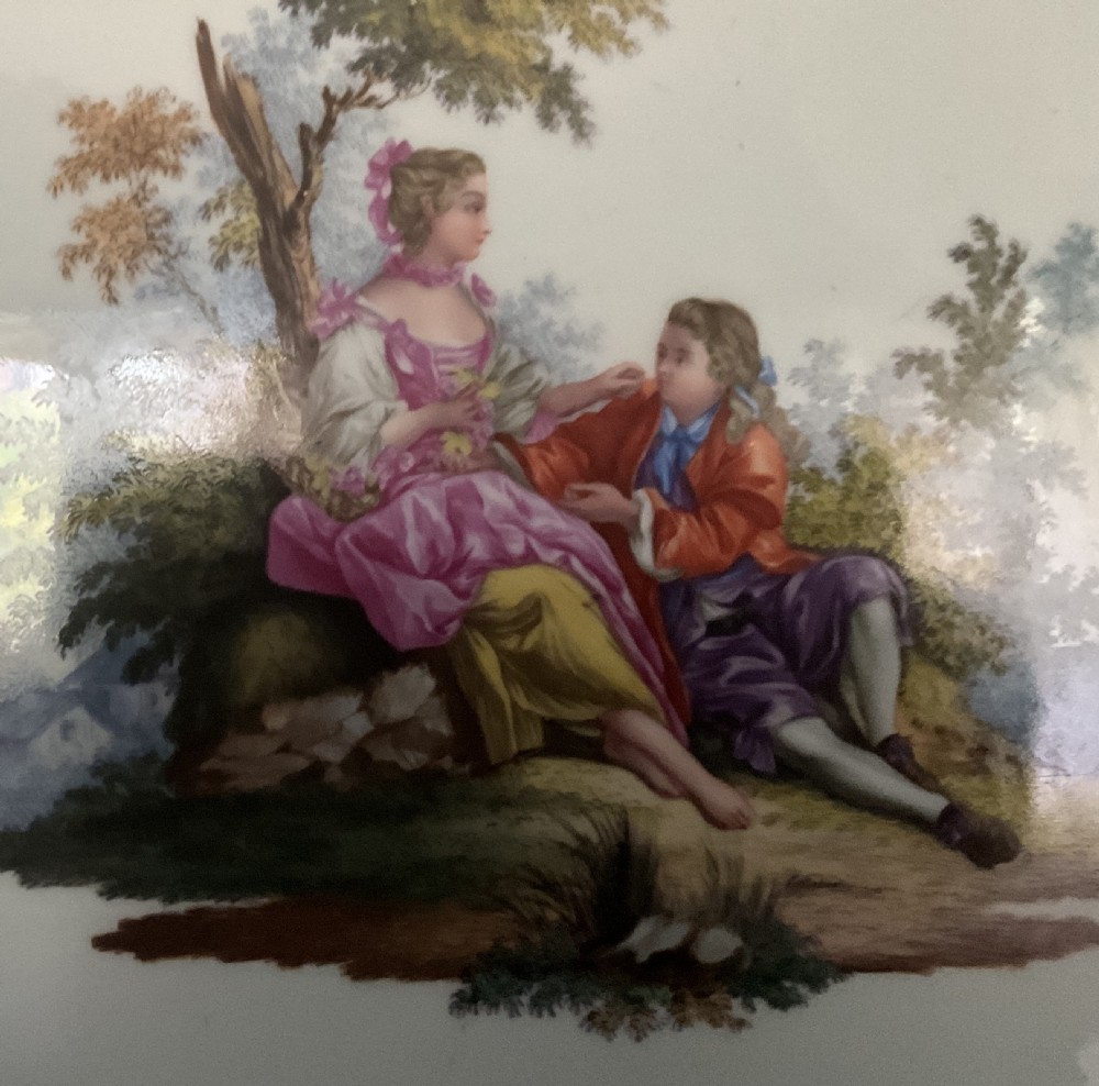 Large KPM porcelain plaque. View II