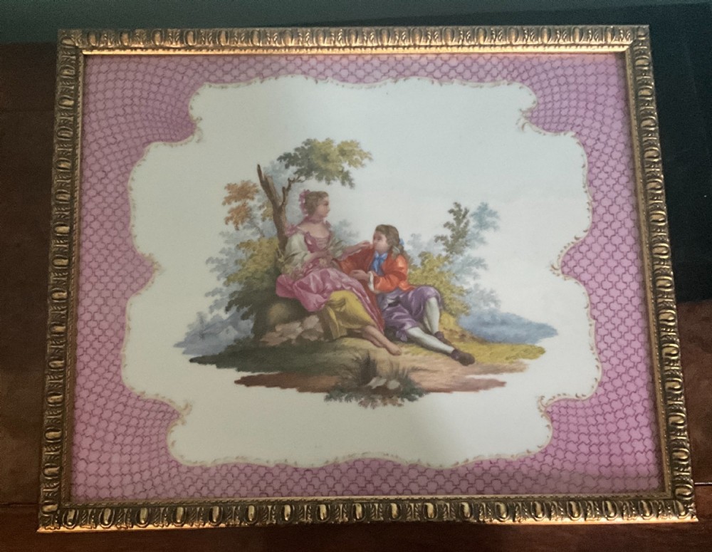 Large KPM porcelain plaque.