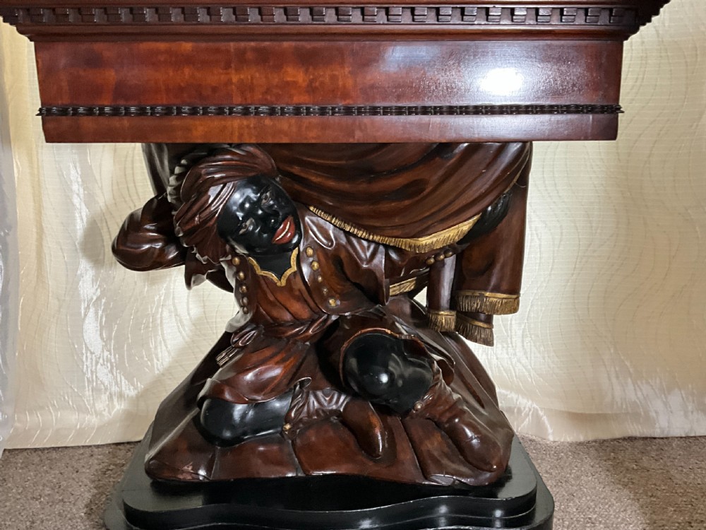 Pair stunning Italian carved walnut and lacquered jardiniers. View IV