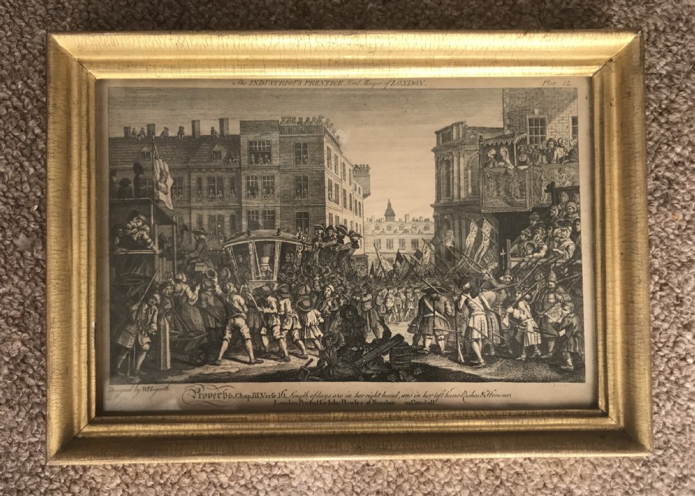 6 18thC. PRINTS after  WILLIAM HOGARTH . View II
