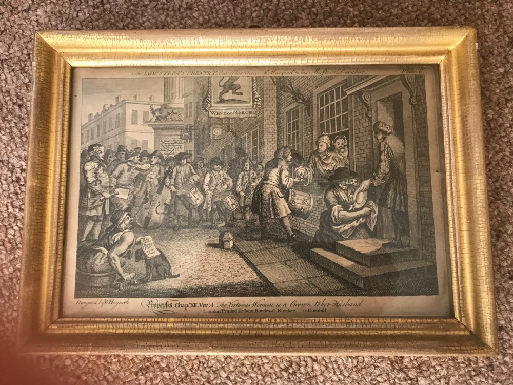 6 18thC. PRINTS after  WILLIAM HOGARTH . View IV