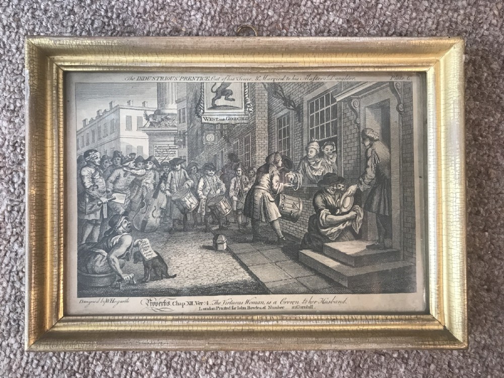 6 18thC. PRINTS after  WILLIAM HOGARTH . View VI