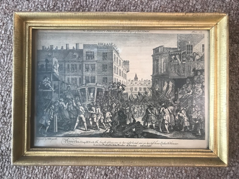 6 18thC. PRINTS after  WILLIAM HOGARTH . View VII