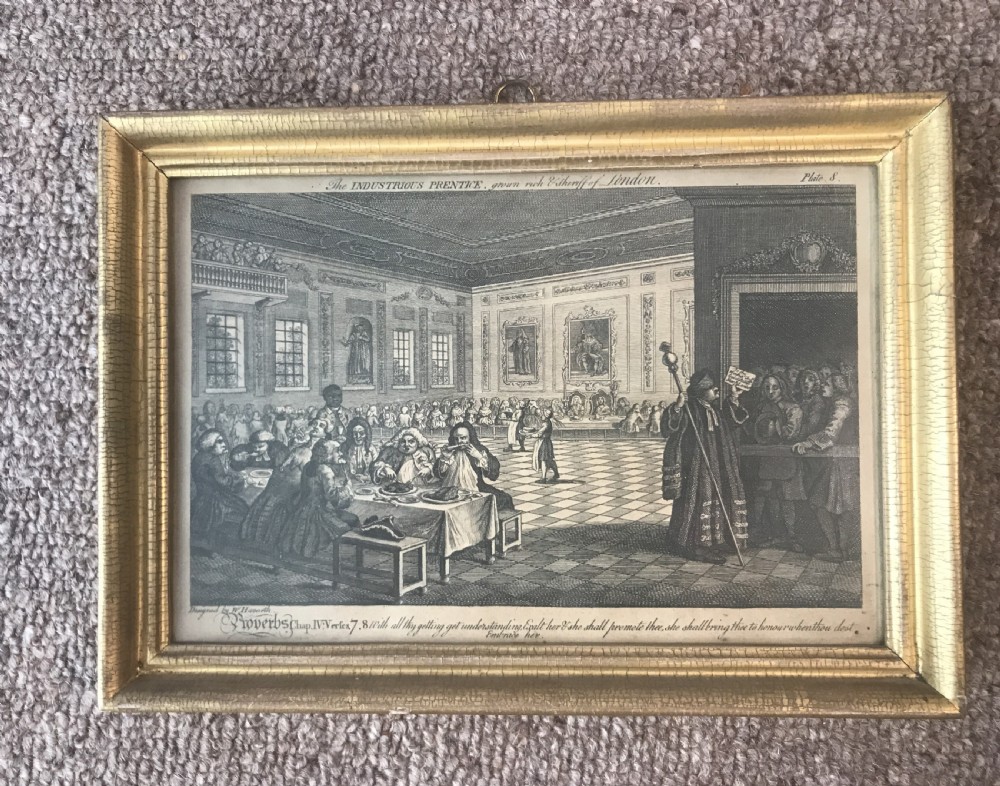 6 18thC. PRINTS after  WILLIAM HOGARTH . View IX
