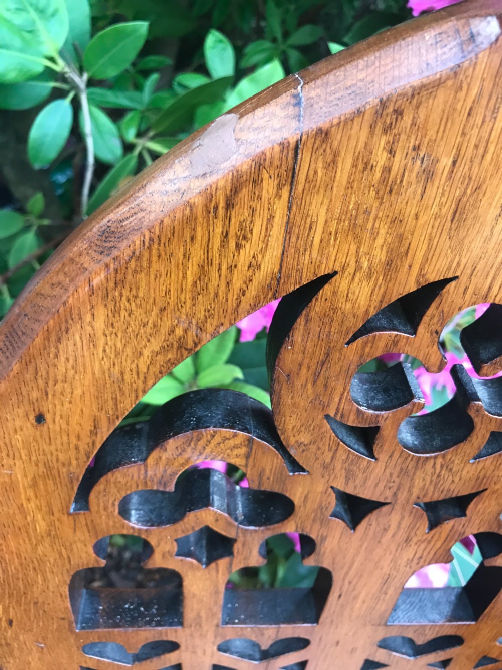 Substantial set 4 Gothic style oak chairs. View XIV