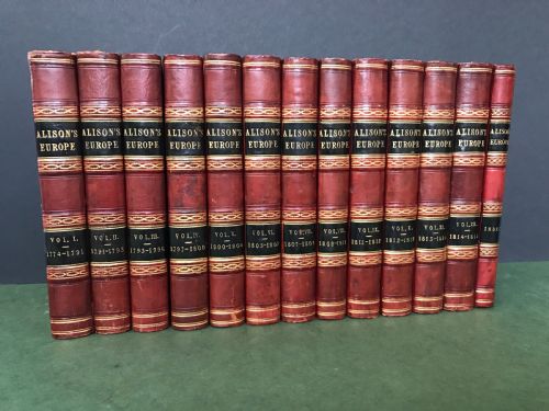 An Attractive and Complete Set of Books Comprising Alison's Europe