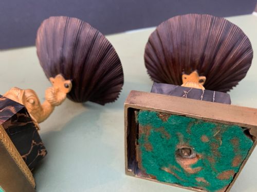 fig 1. A very fine pair of Regency period bronze and gilt bronze tazze in the manner of Thomas Messenger.