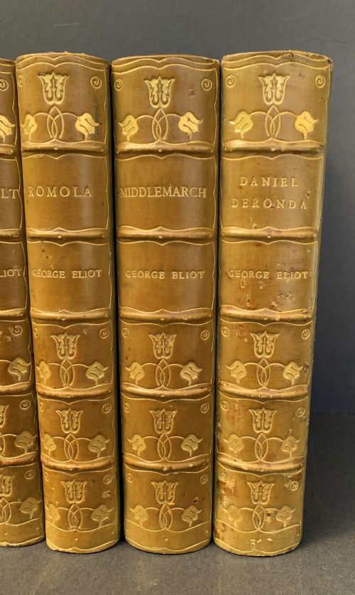 fig 2. A set of the Novels of George Elliott circa 1890 complete in 7 books