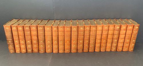 The Authentic Edition of the Works of Charles Dickens Complete in 21 Uniformly Bound Books by Riviere & Son Dated 1901.