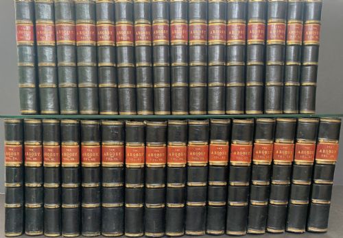 Uniformly Bound 32 Book Run of the Argosy 1877-1893 (Volumes 23-56 but Missing Volumes 46 & 47)