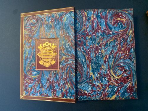 fig 4. Beautifully bound 2 book set of Taylor's The Rule and Exercise of Holy Living and Holy Dying dated 1857
