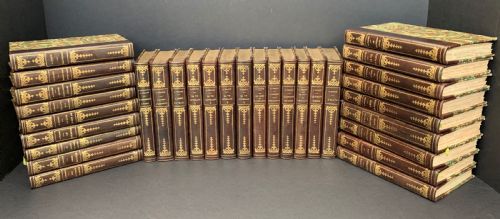 31 Attractively Bound Books in French Text by Nobel Prize Winning Author Anatole France Circa 1920