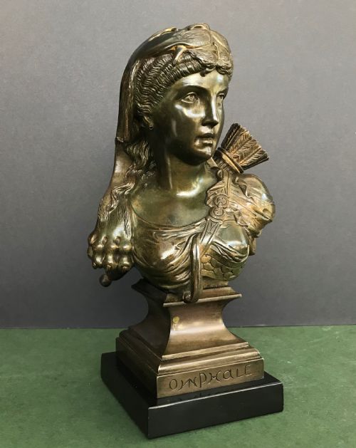 A Well Executed Late 19th Century French Signed Bronze of Omphale
