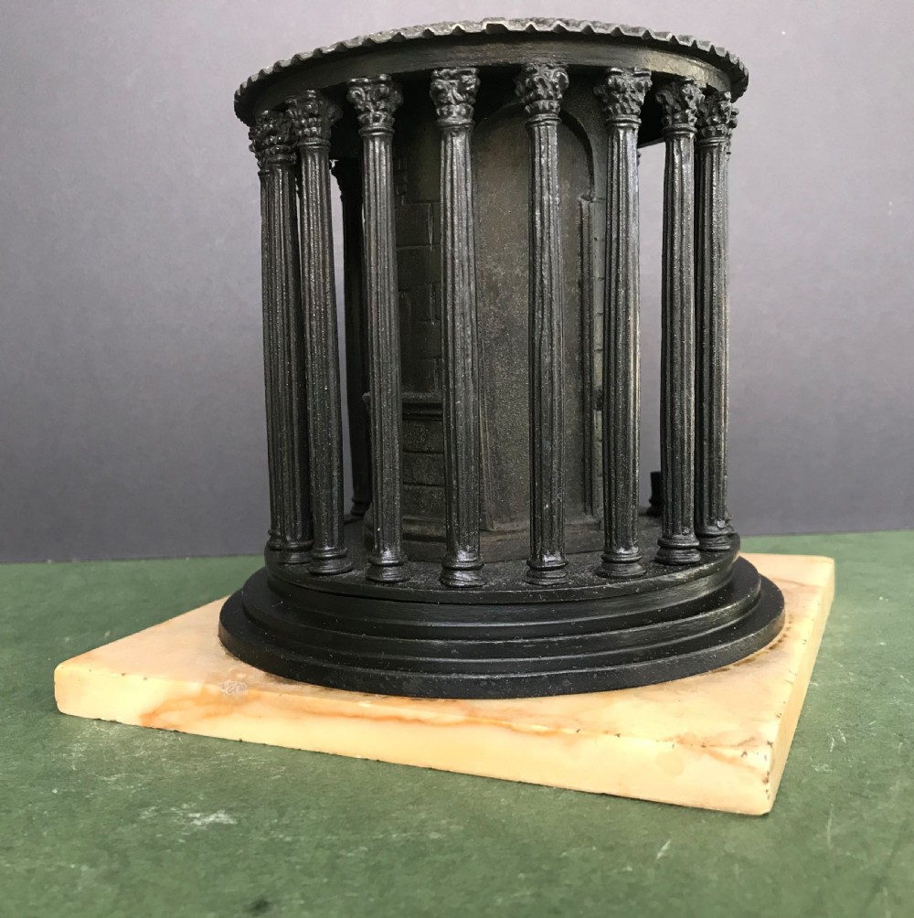 A good size 19th Century Grand Tour bronze model of the Temple of Vesta View VII