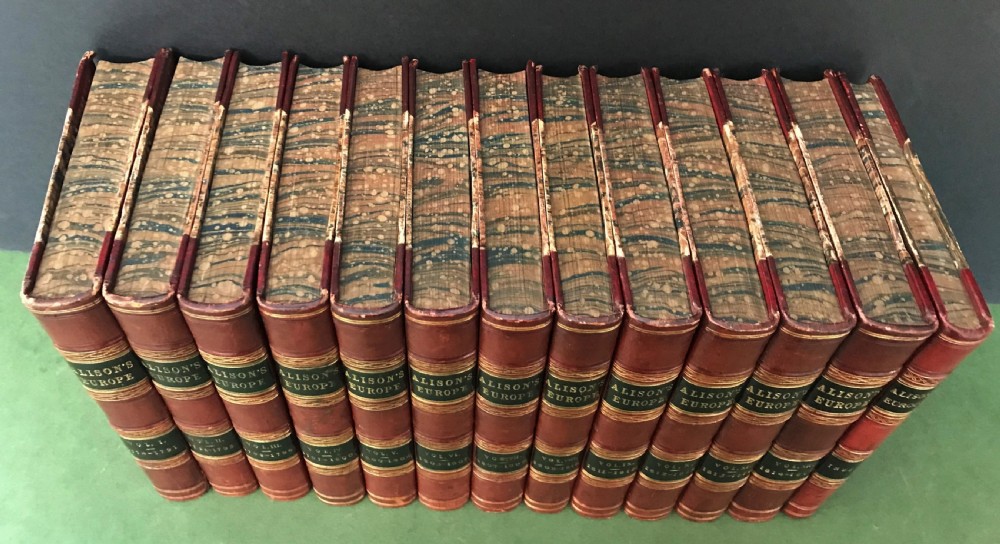An attractive and complete set of books comprising Alison's Europe  View VII