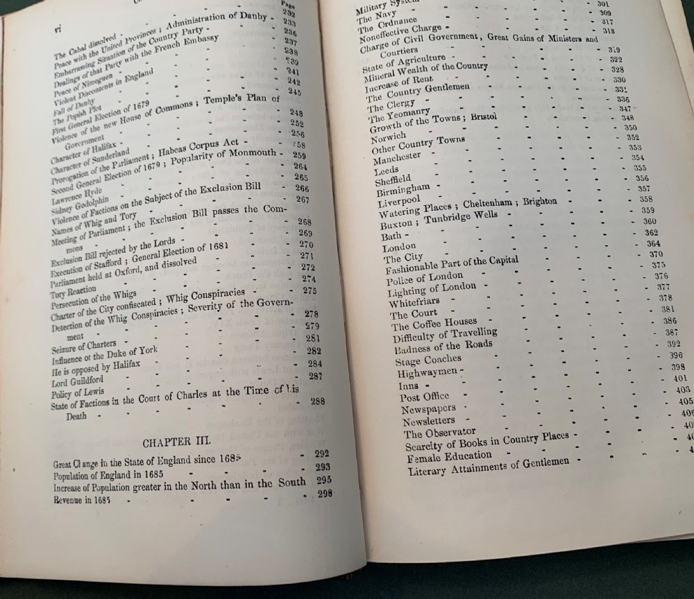 Macaulay's History of England dated 1885 complete in 8 books View XIII