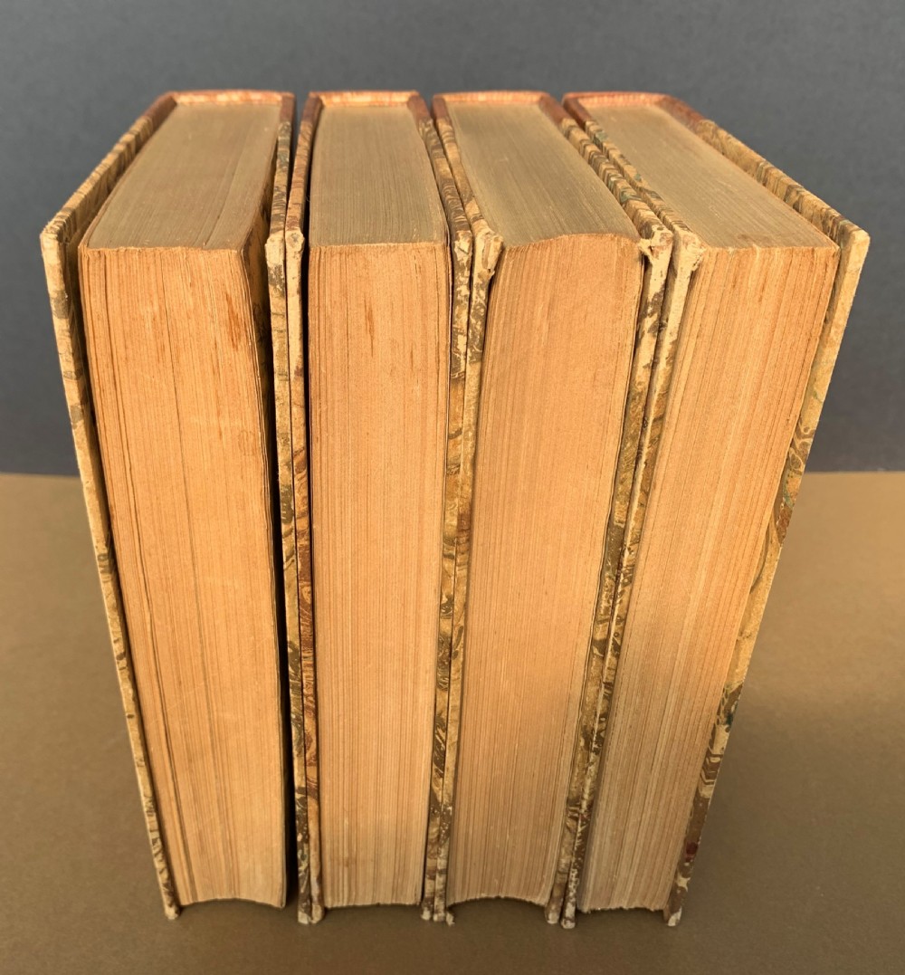 OF NAPOLEONIC INTEREST - 4 BOOK SET OF FRENCH TEXT DECORATIVE BINDINGS - LE MEMORIAL DE ST HELENE BY EMMANUEL LE COMTE DE LAS CASES - CIRCA 1920 View VI