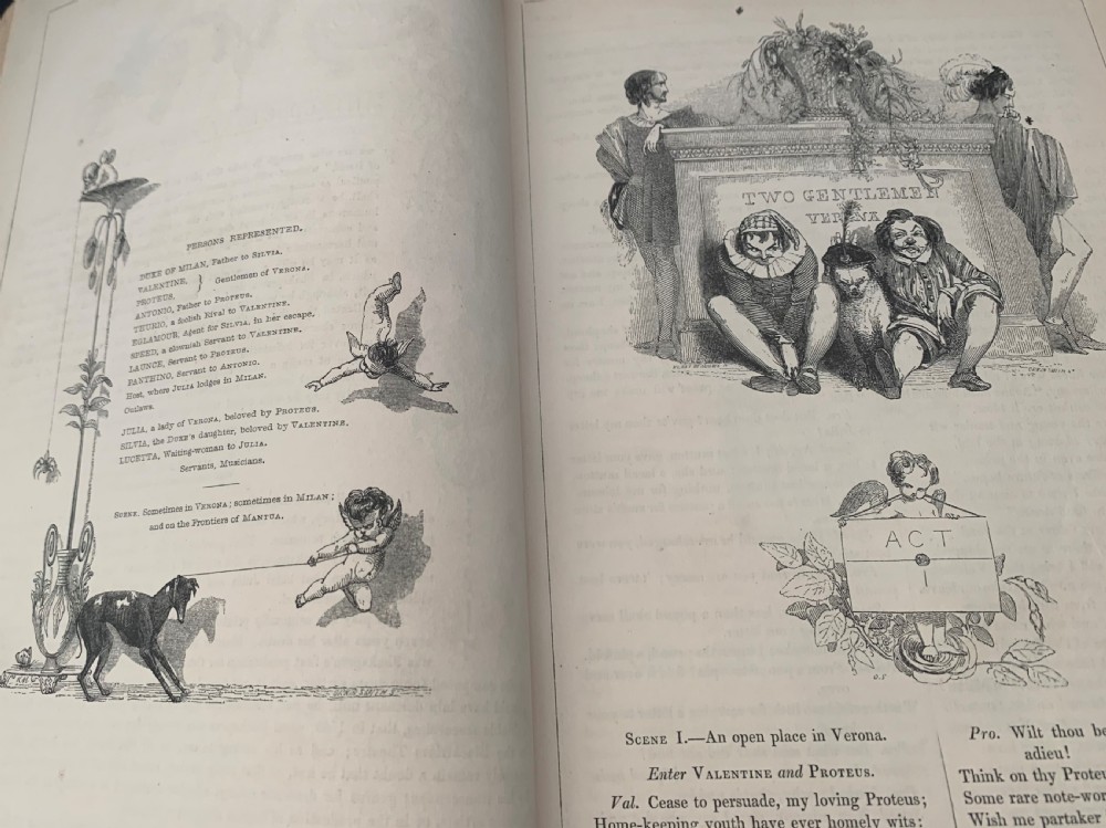 An early Victorian 3 book set of Shakspere's Works  View VII