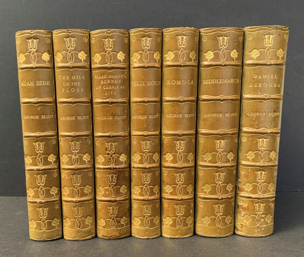 A set of the Novels of George Elliott circa 1890 complete in 7 books