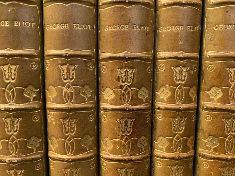A set of the Novels of George Elliott circa 1890 complete in 7 books View VI