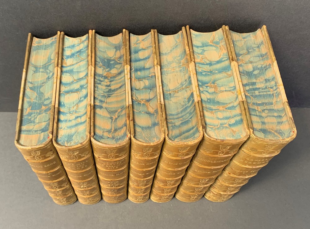 A set of the Novels of George Elliott circa 1890 complete in 7 books View VII