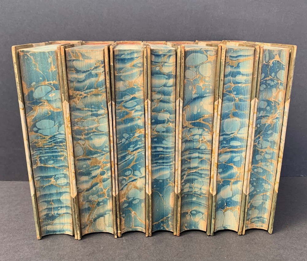 A set of the Novels of George Elliott circa 1890 complete in 7 books View VIII