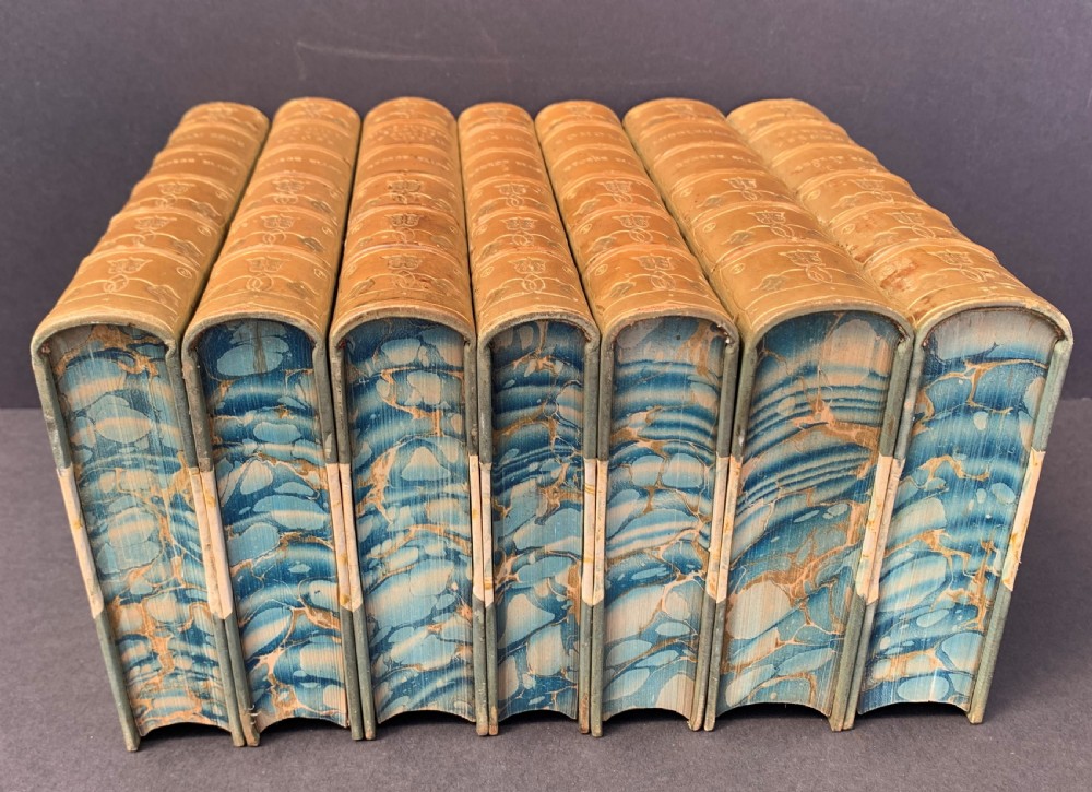 A set of the Novels of George Elliott circa 1890 complete in 7 books View IX