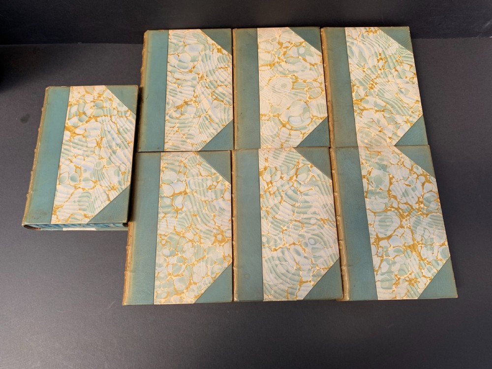 A set of the Novels of George Elliott circa 1890 complete in 7 books View XI