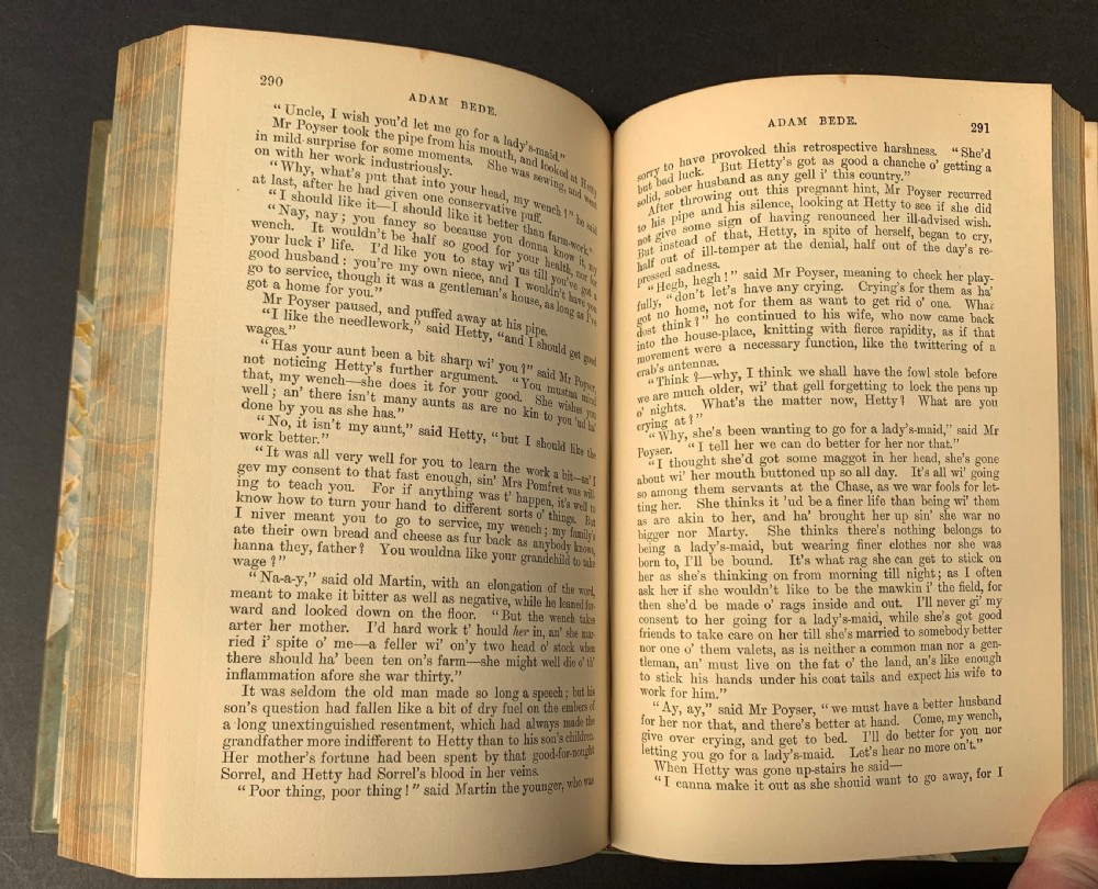 A set of the Novels of George Elliott circa 1890 complete in 7 books View XVI