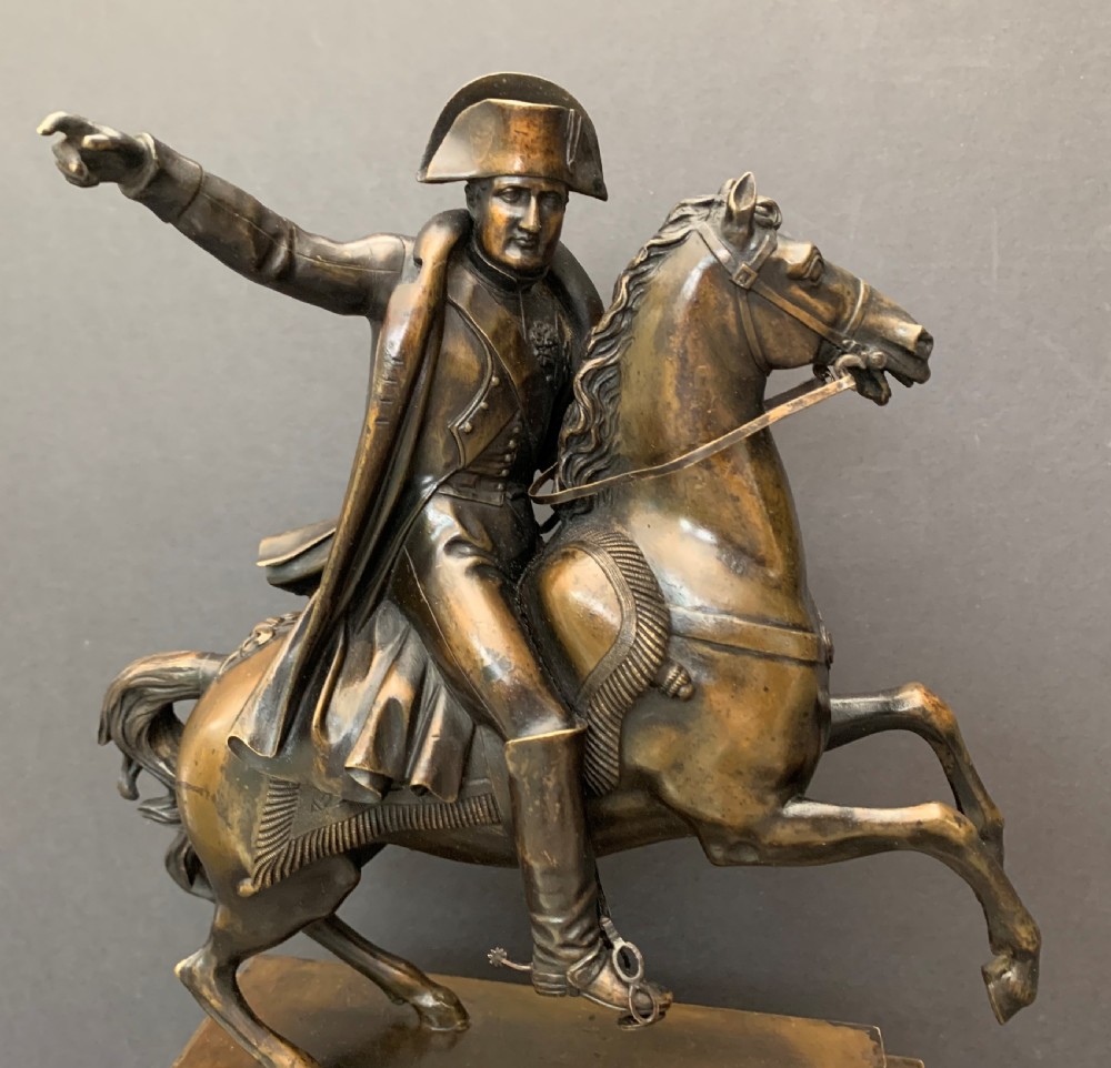 A well executed French bronze of Napoleon on horseback circa 1825-1850 View IX