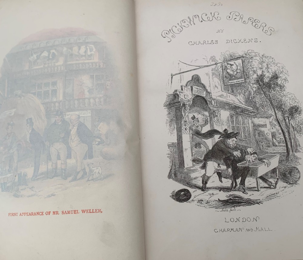 The Authentic Edition of The Works of Charles Dickens complete in 21 uniformly bound books by Riviere & Son dated 1901. View XV
