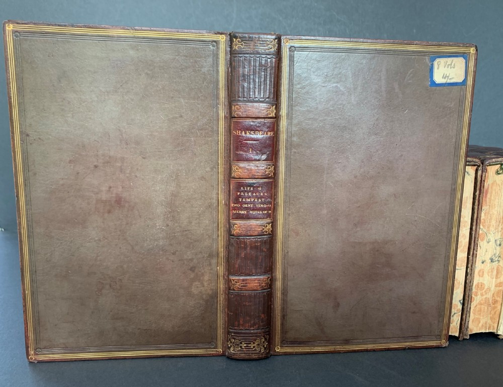The Plays of William Shakspeare complete in 8 leather bound books dated 1823 View VI