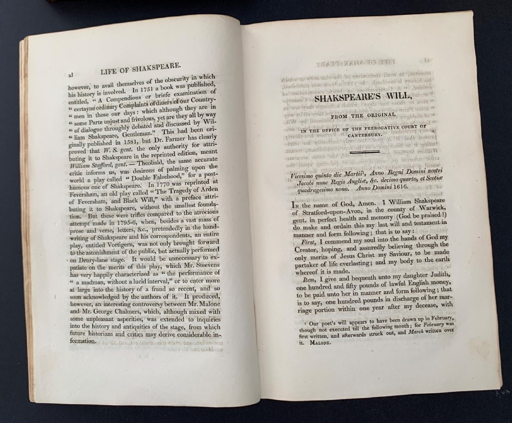 The Plays of William Shakspeare complete in 8 leather bound books dated 1823 View XI