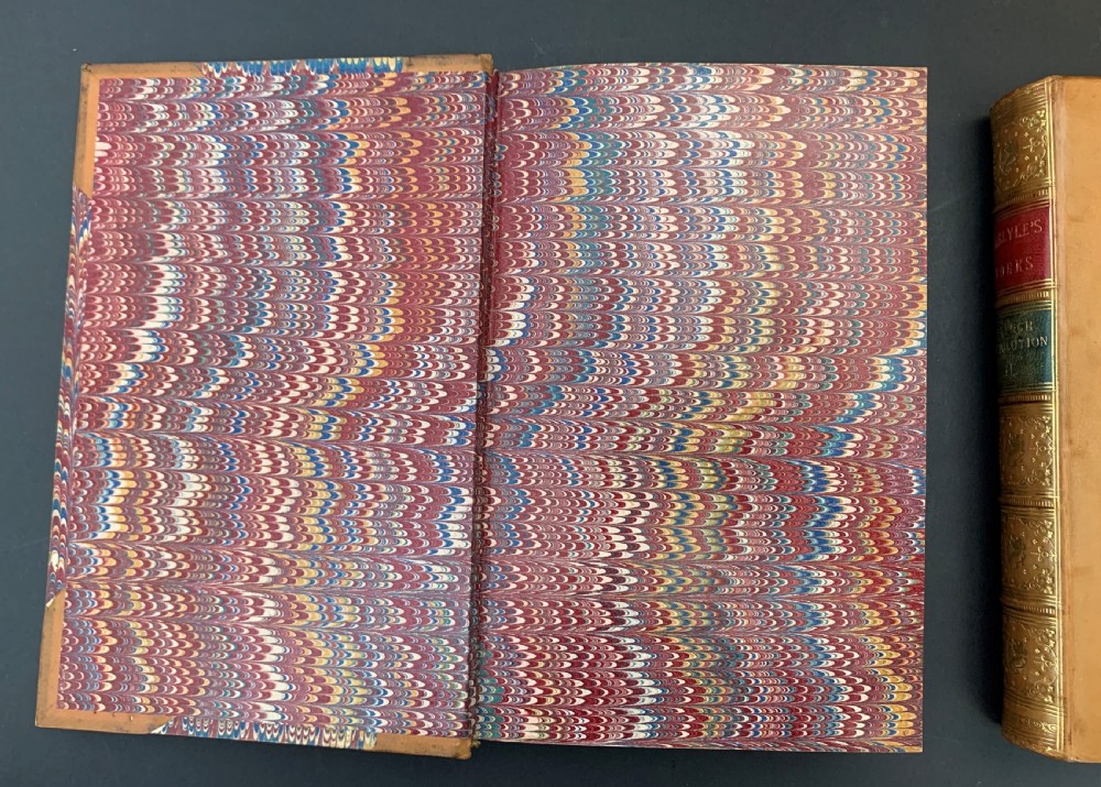 A sparkling uniformly bound 21 book selection of Carlyle's collected works from the Library Edition published 1869-1871 View VIII