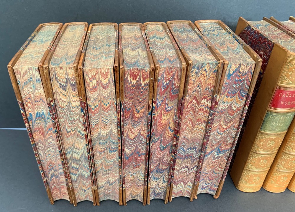 A sparkling uniformly bound 21 book selection of Carlyle's collected works from the Library Edition published 1869-1871 View IX
