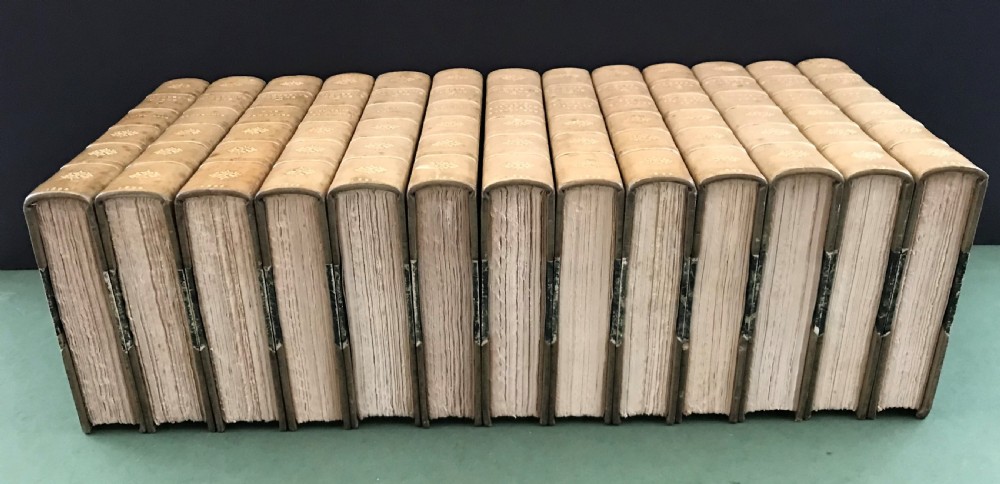 Thackeray's Works complete in 13 books uniformly bound by Bumpus View VIII