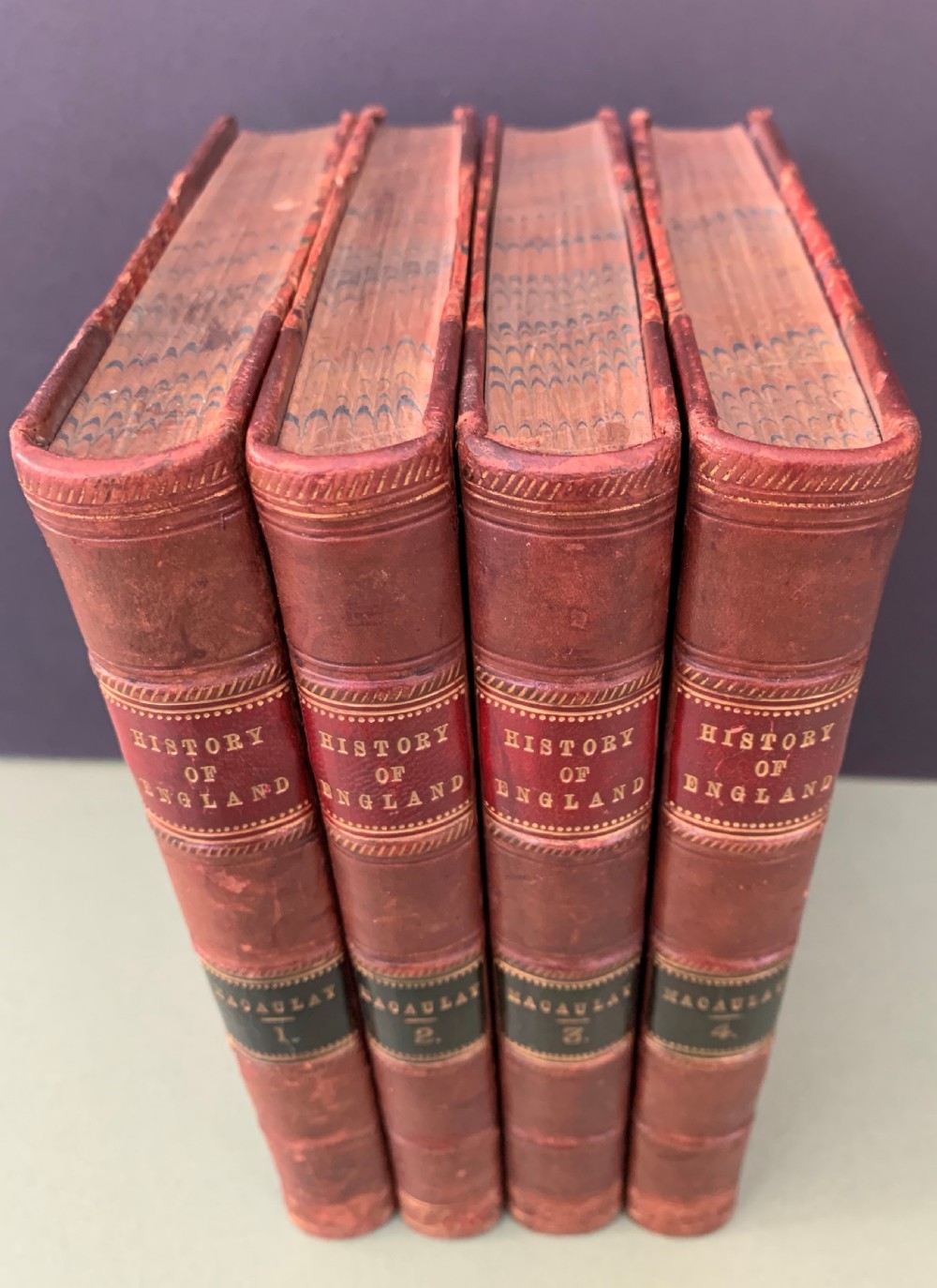 Lord Macaulay's History of England complete in 4 leather bound books dated 1864 View III