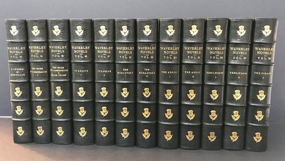 A superb set of Sir Walter Scott's Waverley's Novels complete in 48 Riviere bound books dated 1892-1894 View III