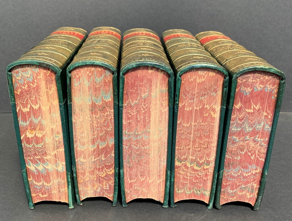 Handsomely bound late 19th century 5 book set of Sir Walter Scott's Waverley Novels  View VI
