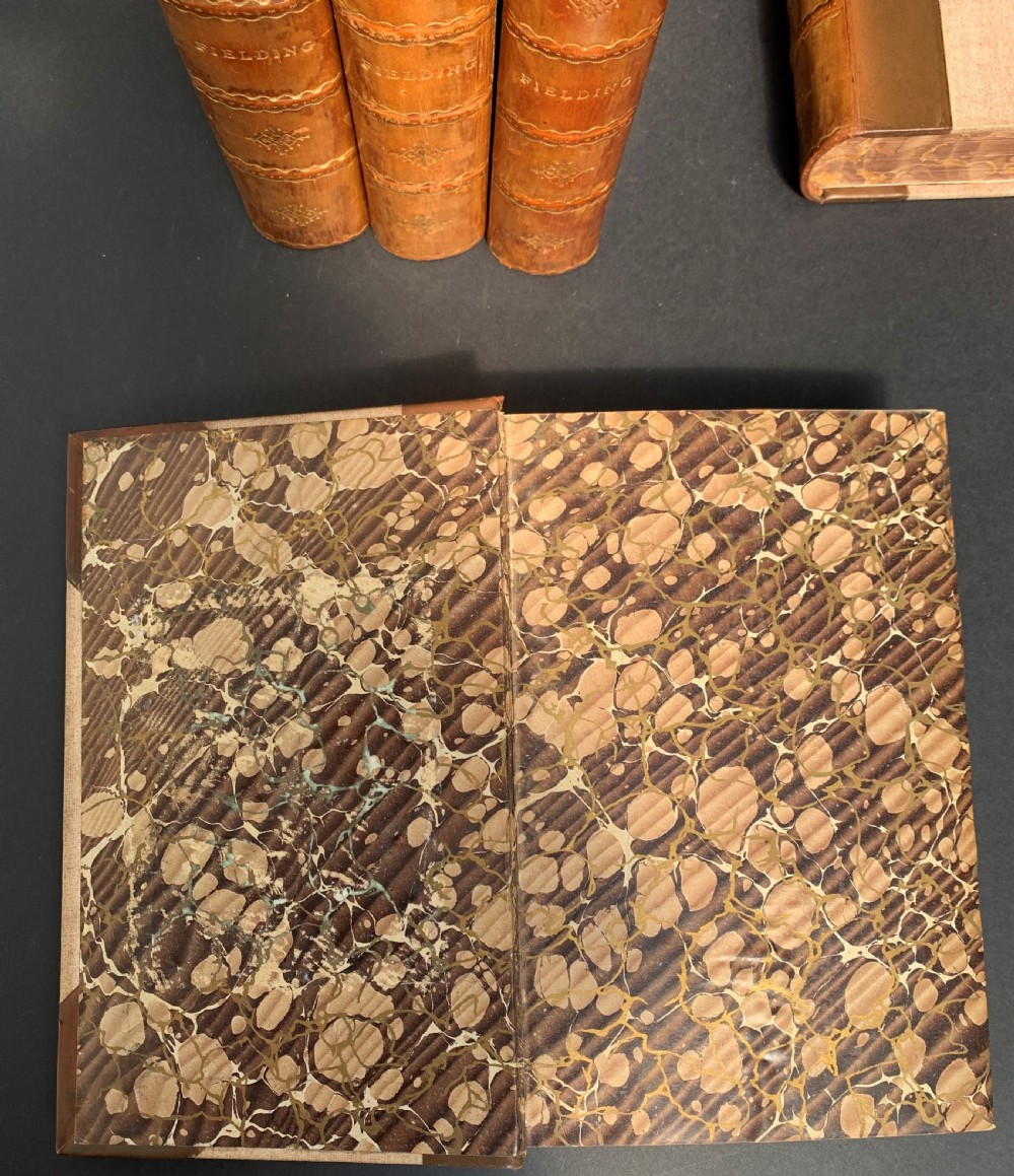 Five uniformly bound books by Henry Fielding circa 1900 View VIII