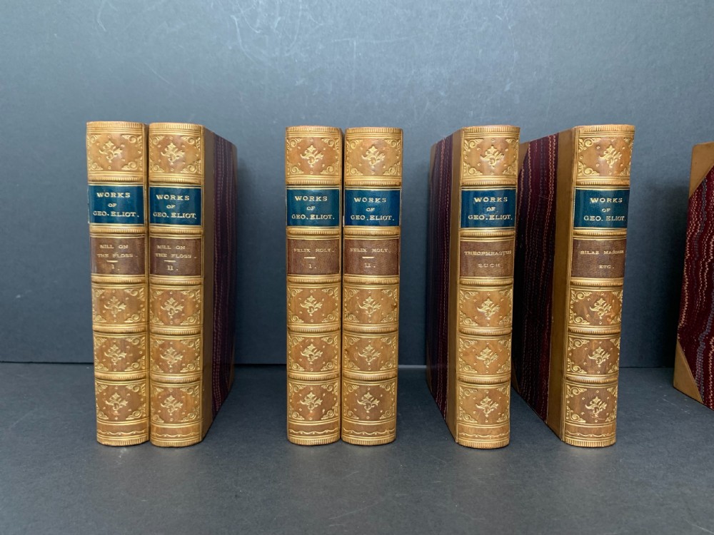 Handsomely bound partial set of The Works of George Eliot in 18 books View IV