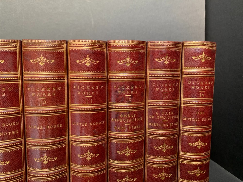 13 uniformly bound books by Charles Dickens circa 1880 View IV