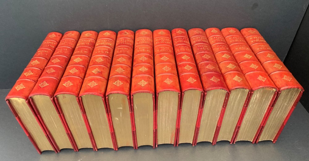 12 book first edition set of Froude's History of England dated 1856-1870 View X