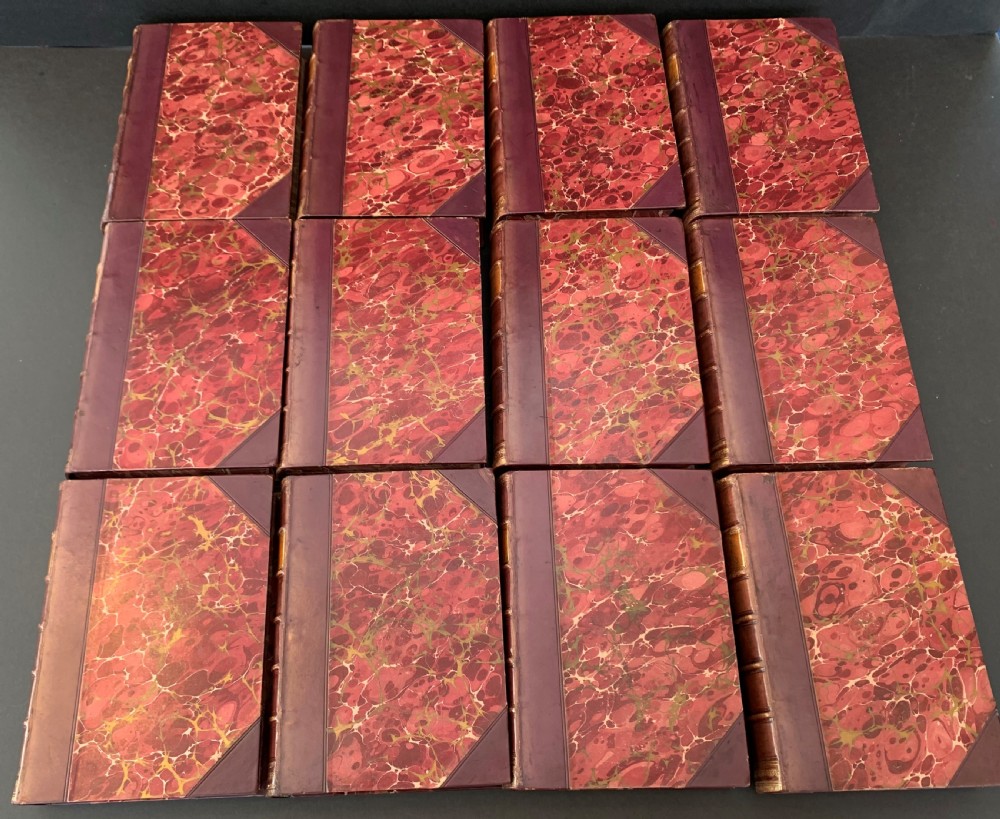 12 book set of Wilson's Tales of the Borders and of Scotland.  Historical, Traditionary and Imaginative circa 1880 View VI