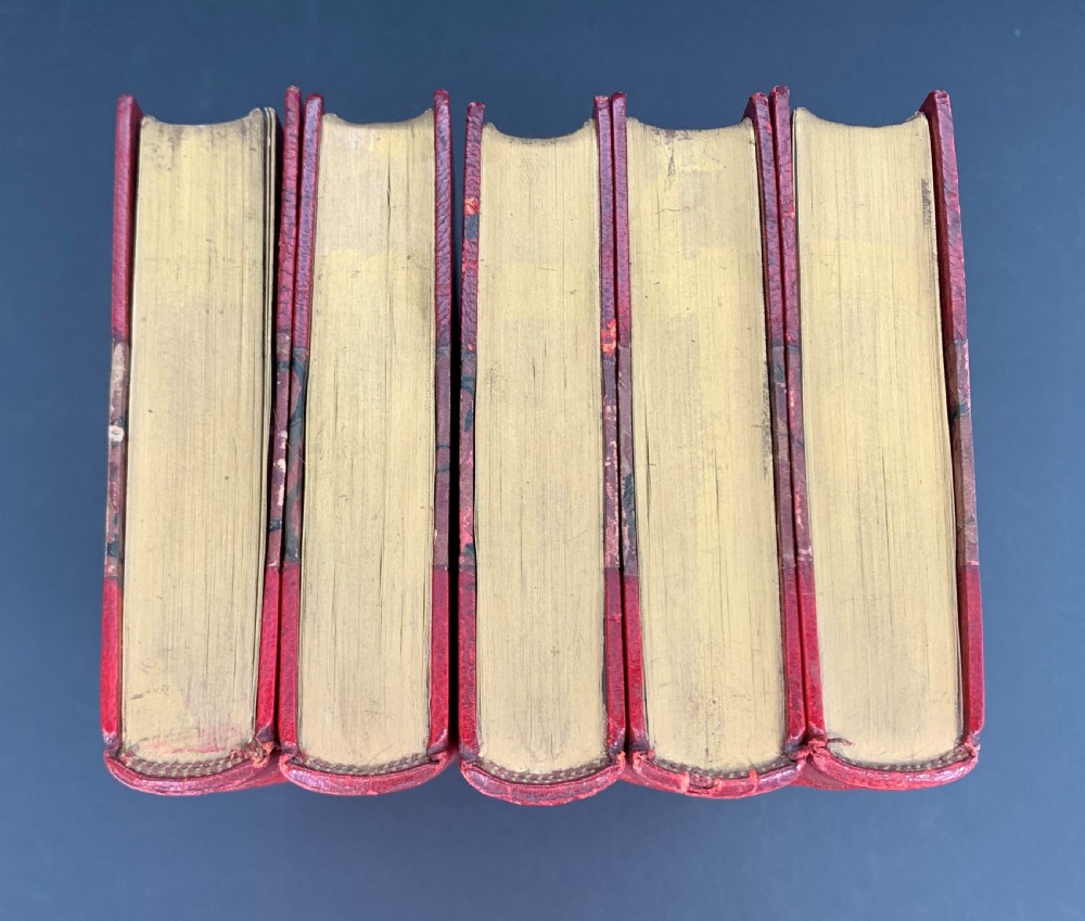 Sir Walter Scott's Tales of a Grandfather covering series I-III in 5 books dated 1836 View IX