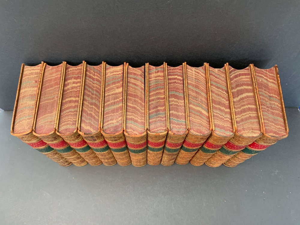 12 book set of Froude's History of England bound by Bickers and dated 1858-1870 View III