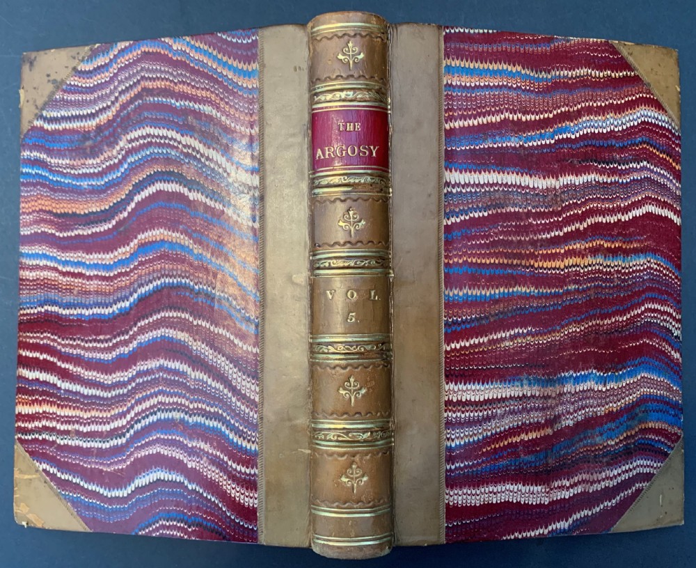 An attractive and uniformly bound 22 book unbroken run of The Argosy dated 1867-1878 View VII