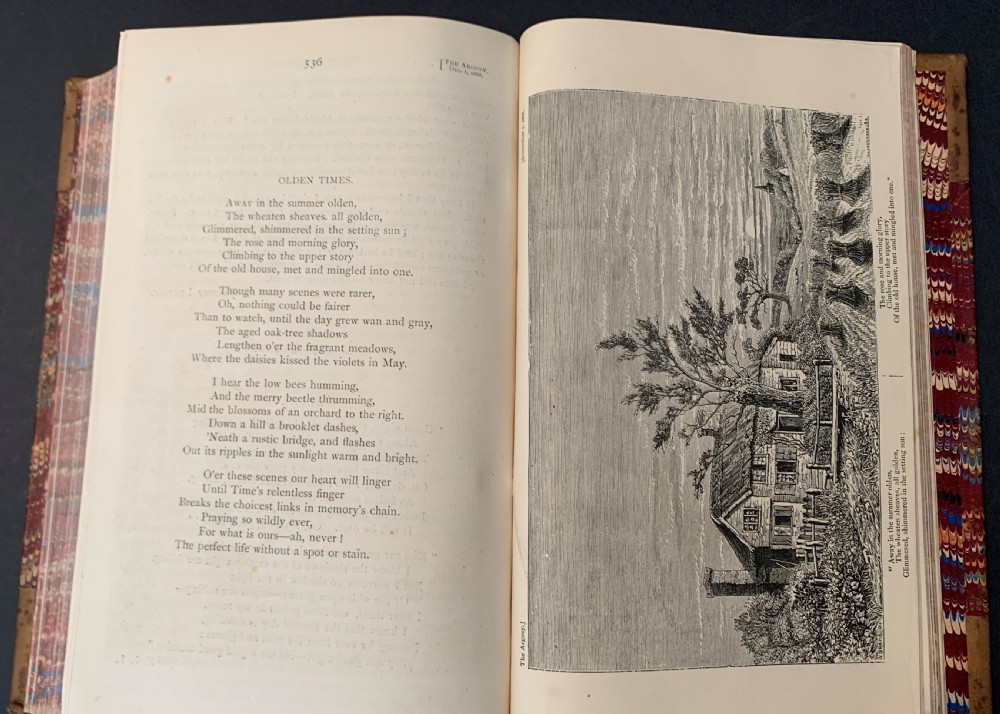 An attractive and uniformly bound 22 book unbroken run of The Argosy dated 1867-1878 View XI