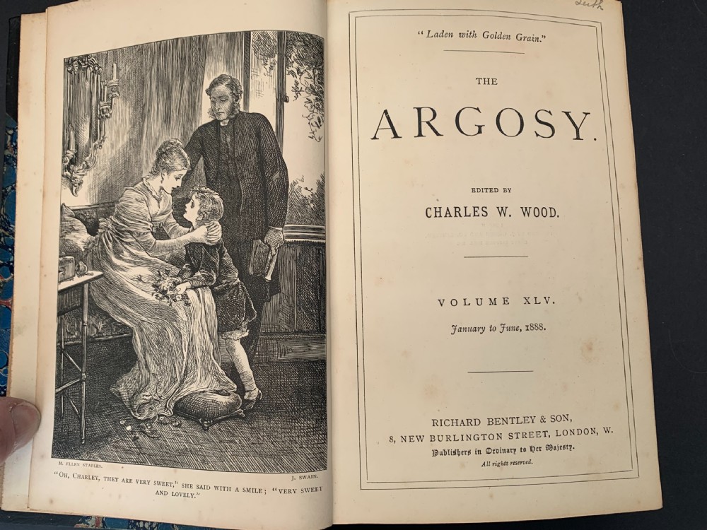 Uniformly bound 32 book run of The Argosy 1877-1893 (volumes 23-56 but missing volumes 46 & 47) View VIII